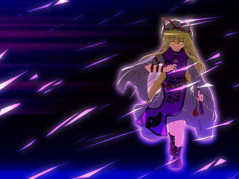 anime character in purple outfit