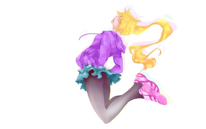 anime character in purple outfit