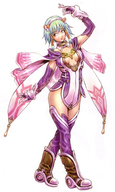 anime character in purple outfit