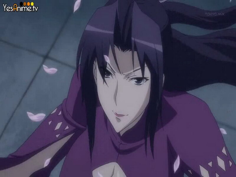 anime character in purple outfit