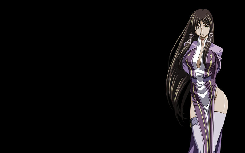 anime character in purple outfit