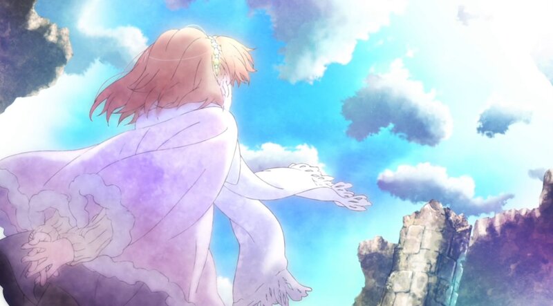 Anime Character in Purple Robe — Blue