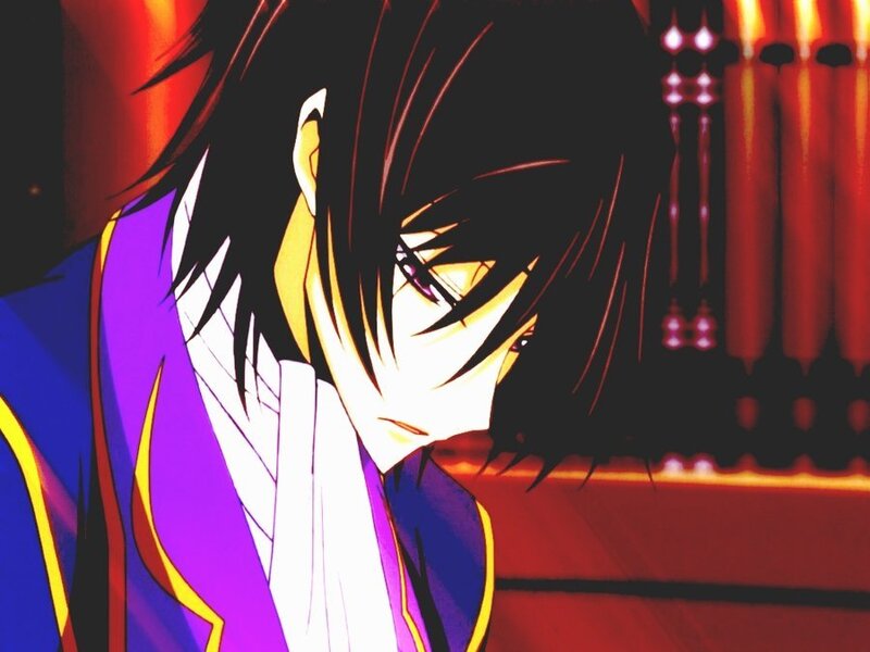 Anime Character in Purple Robe — Dramatic