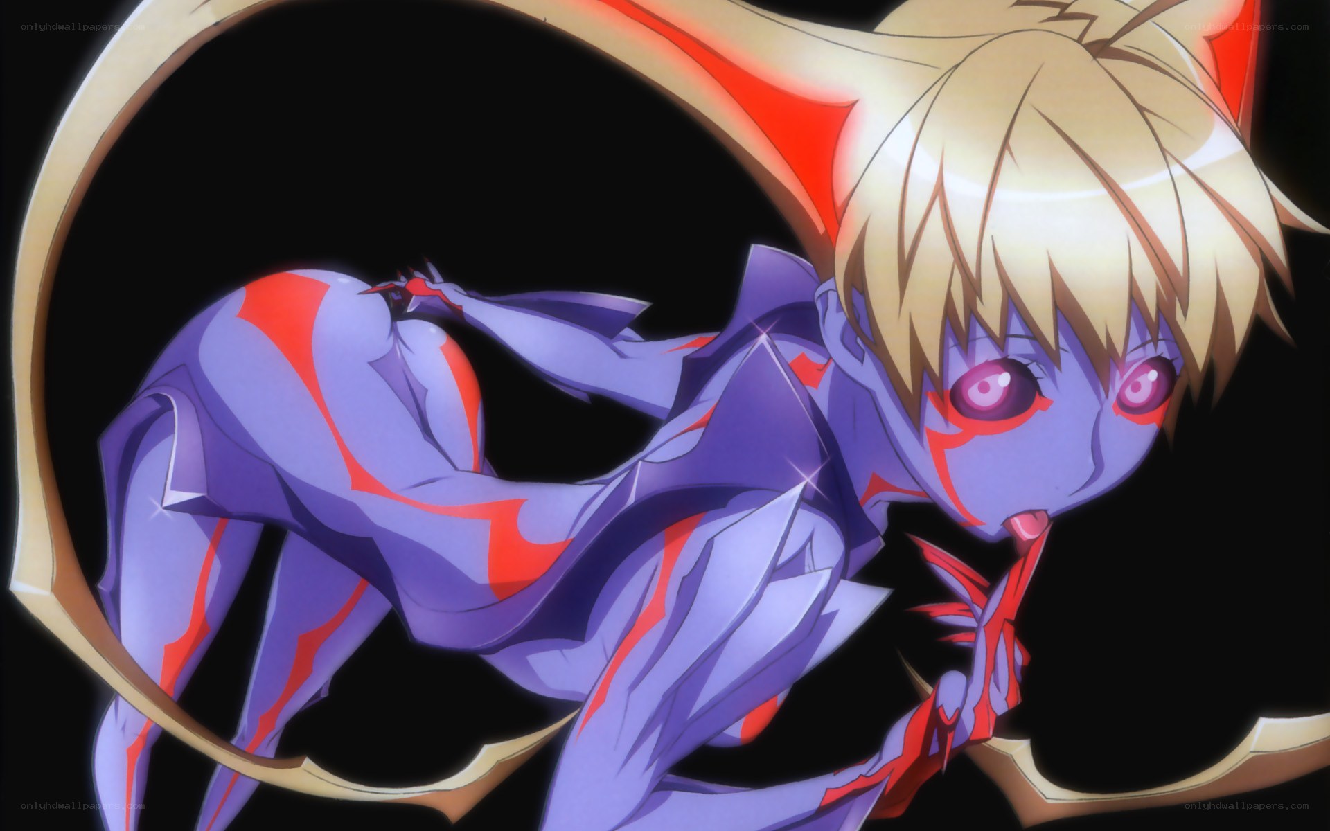 anime character in purple suit