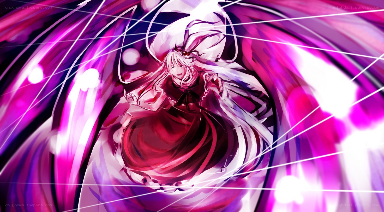 anime character in purple vortex
