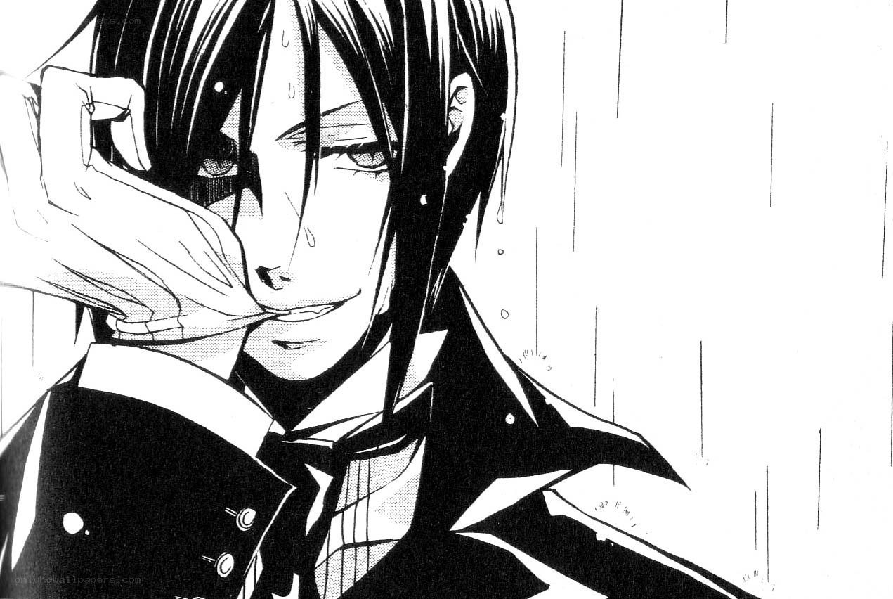 anime character in rain