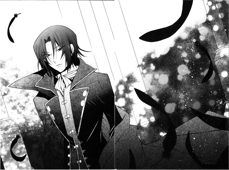 anime character in rain