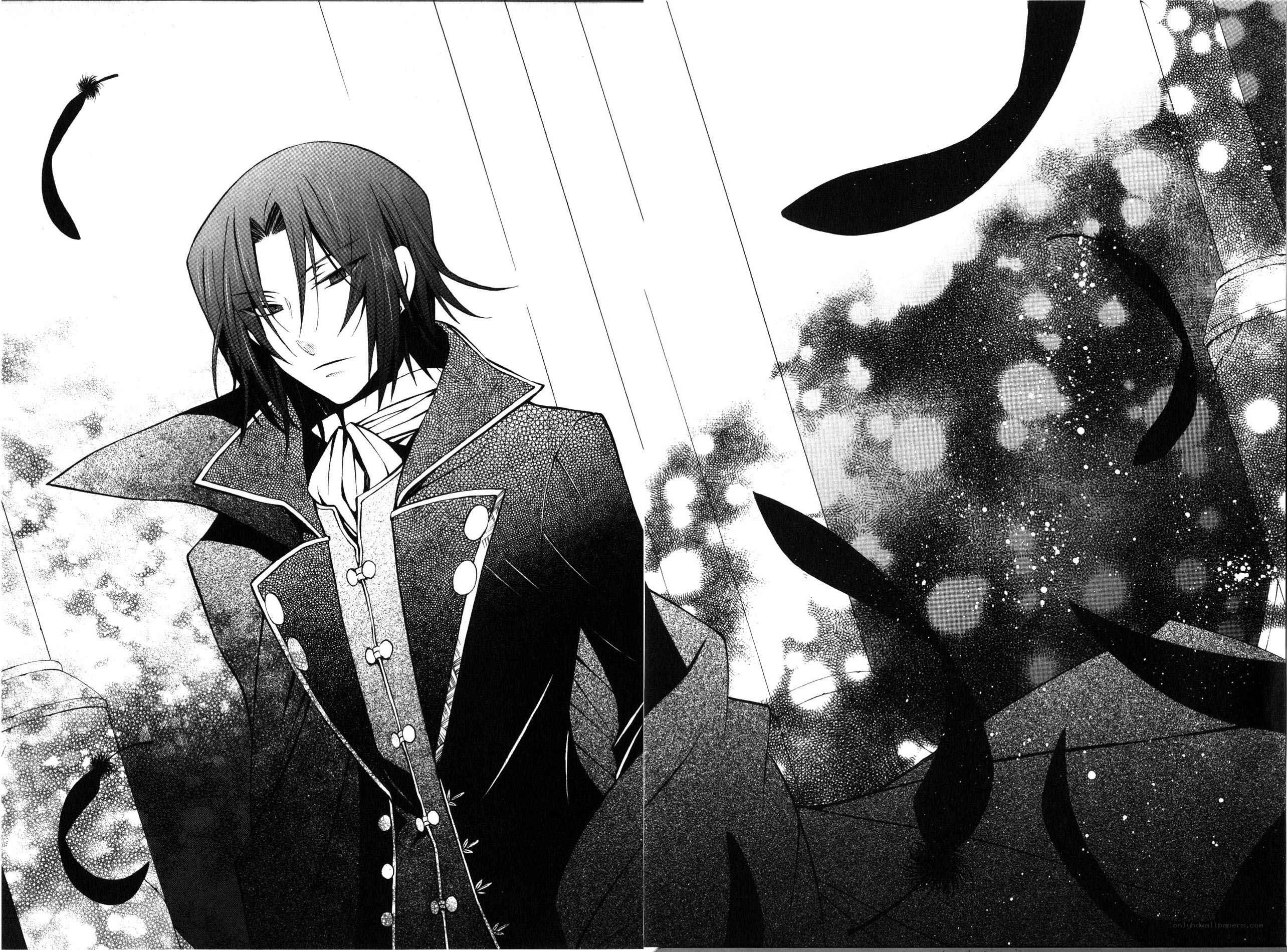 anime character in rain