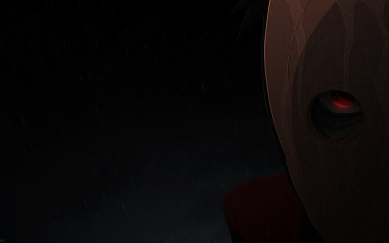 anime character in rain