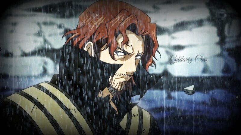 Anime Character in Rain — Brown, Dramatic