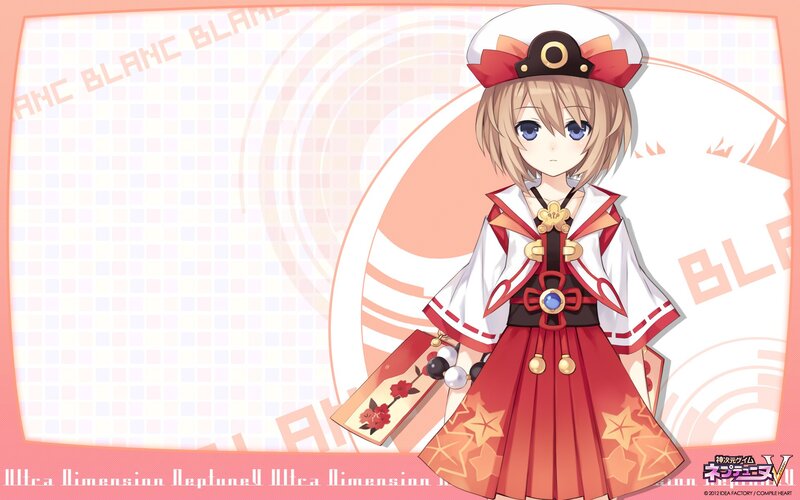 anime character in red and white dress