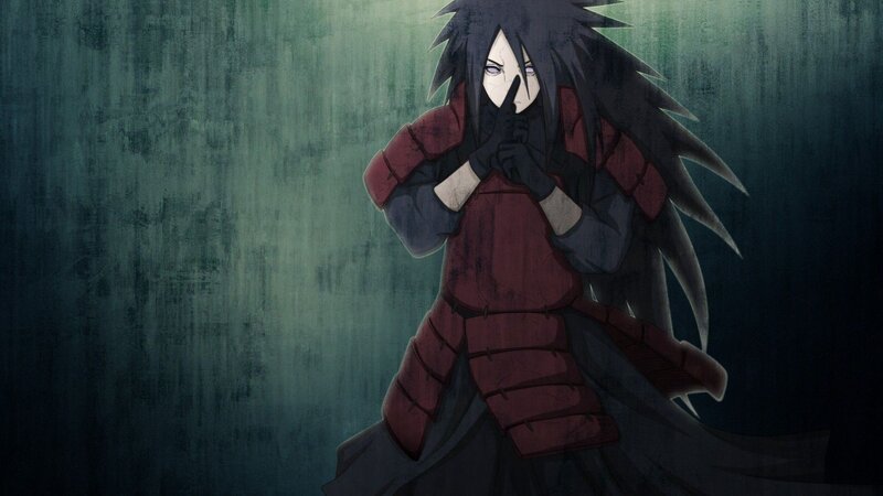 Anime Character in Red Armor — Black