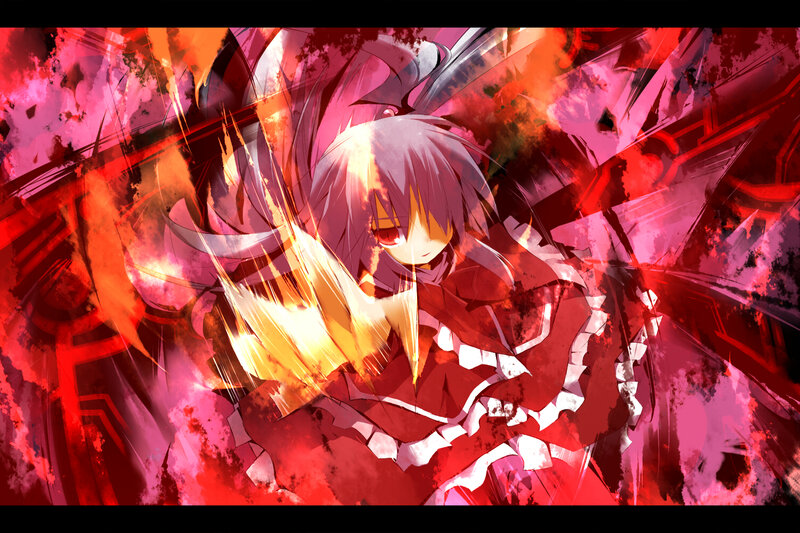 Anime Character in Red Armor — Dramatic, Intense