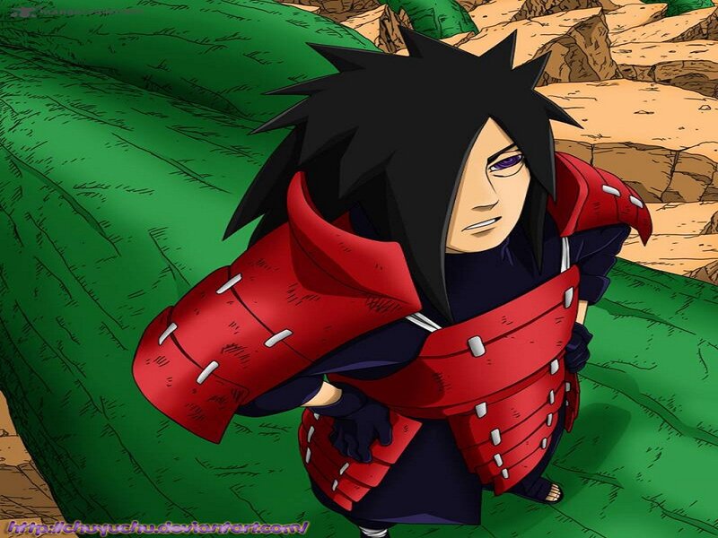 Anime Character in Red Armor — Serious