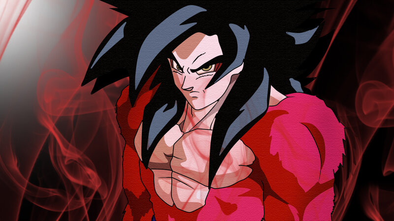 Anime Character in Red Aura — Dramatic