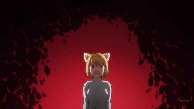 anime character in red cave