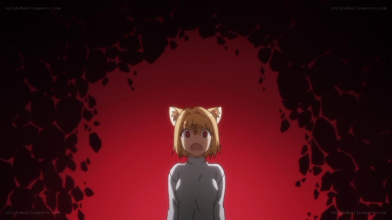 anime character in red cave