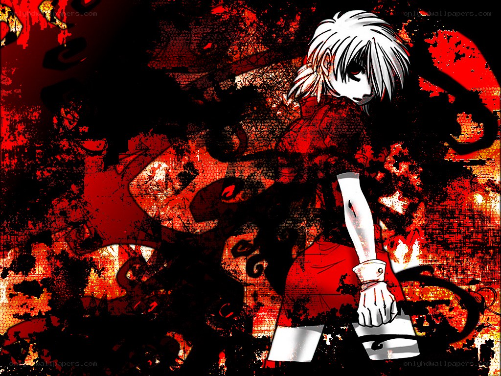 anime character in red chaos