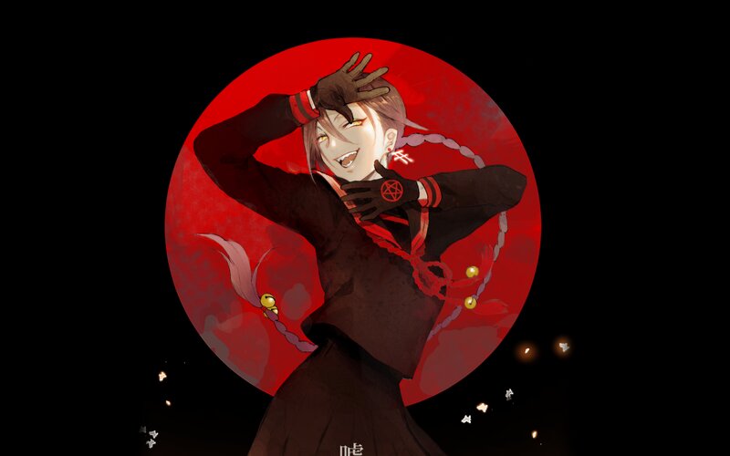 Anime Character in Red Circle