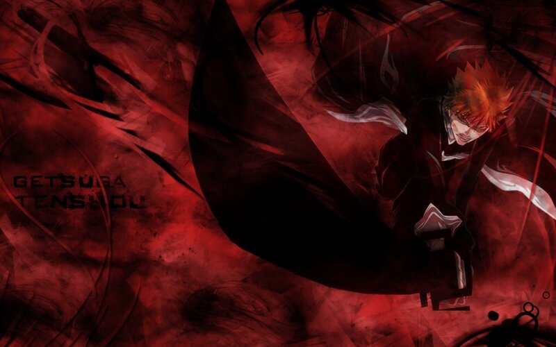 Anime Character in Red Cloak — Dramatic, Digital Art, Red Background