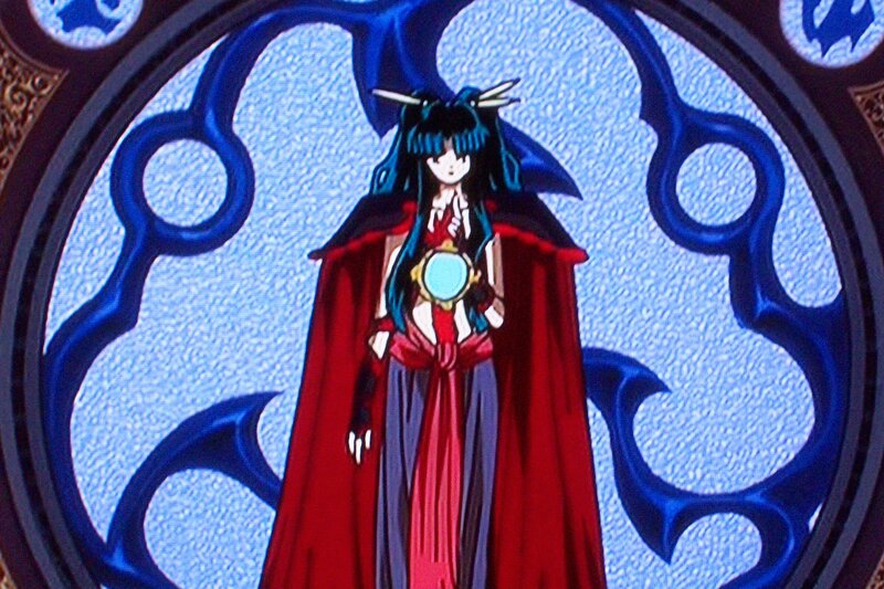 Anime Character in Red Cloak — Dramatic, Red Cloak