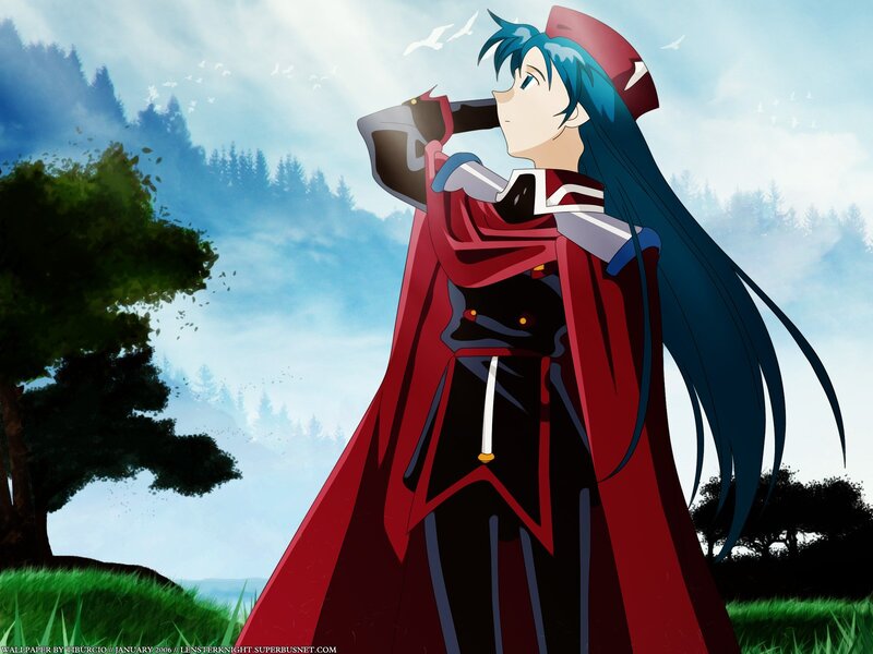 Anime Character in Red Cloak — Serene