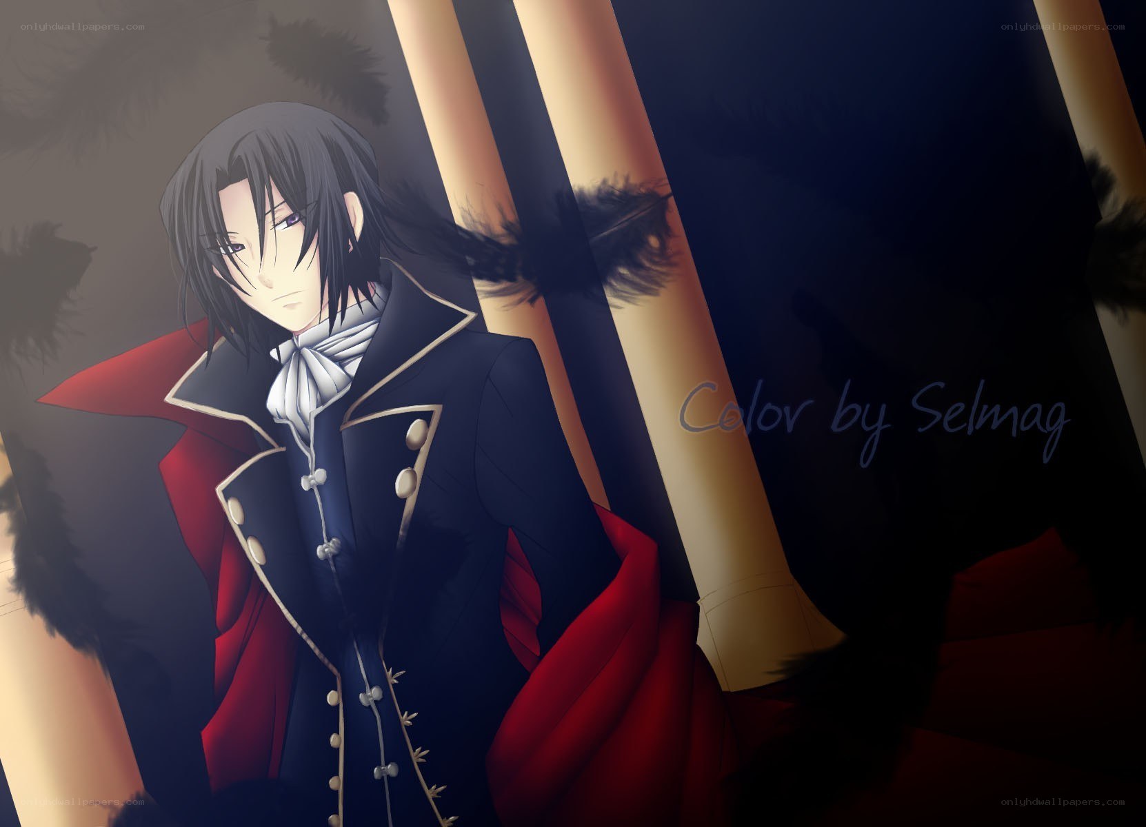 anime character in red coat