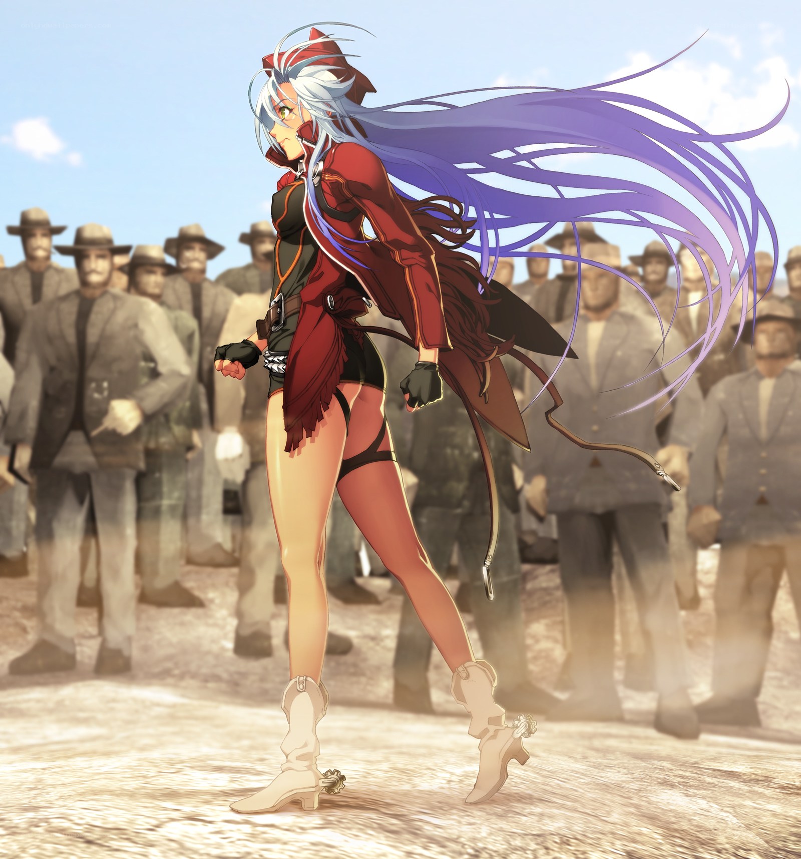 anime character in red coat
