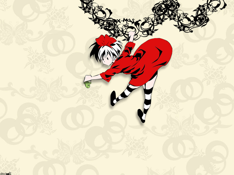 anime character in red dress