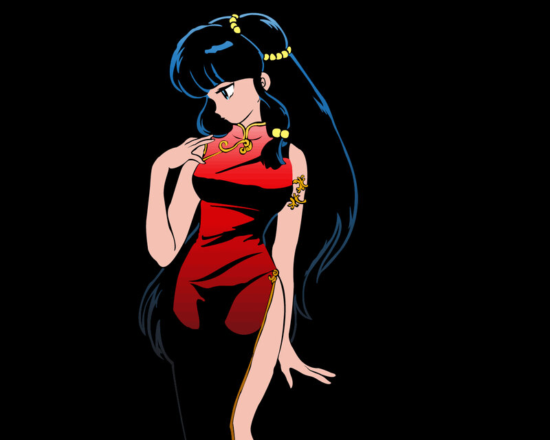 anime character in red dress