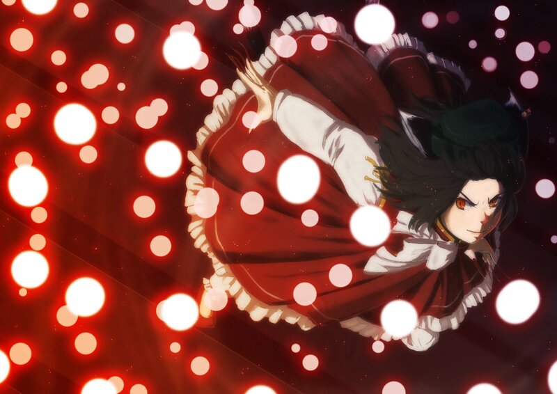 anime character in red dress