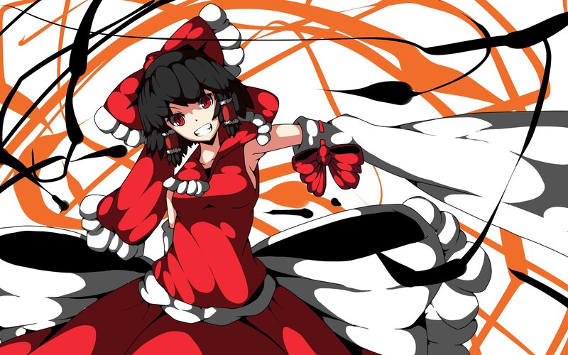 anime character in red dress