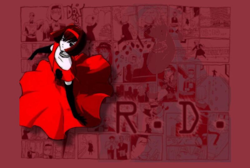 anime character in red dress