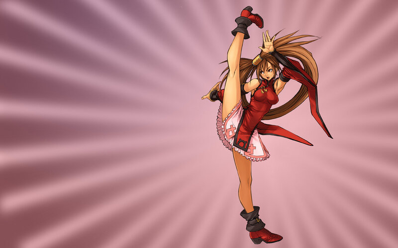 anime character in red dress