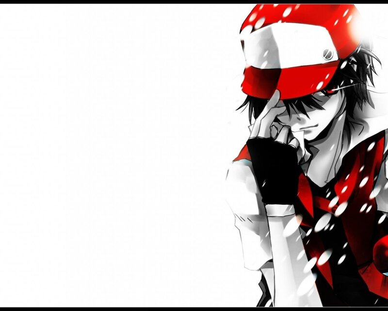 Anime Character in Red Hat — Dramatic