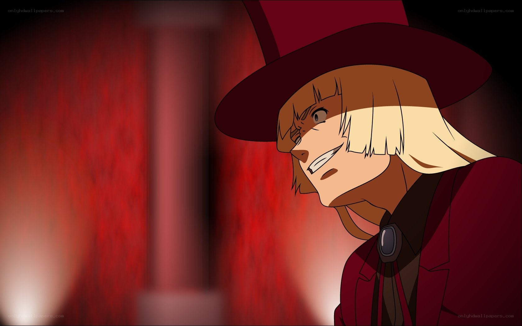 anime character in red hat