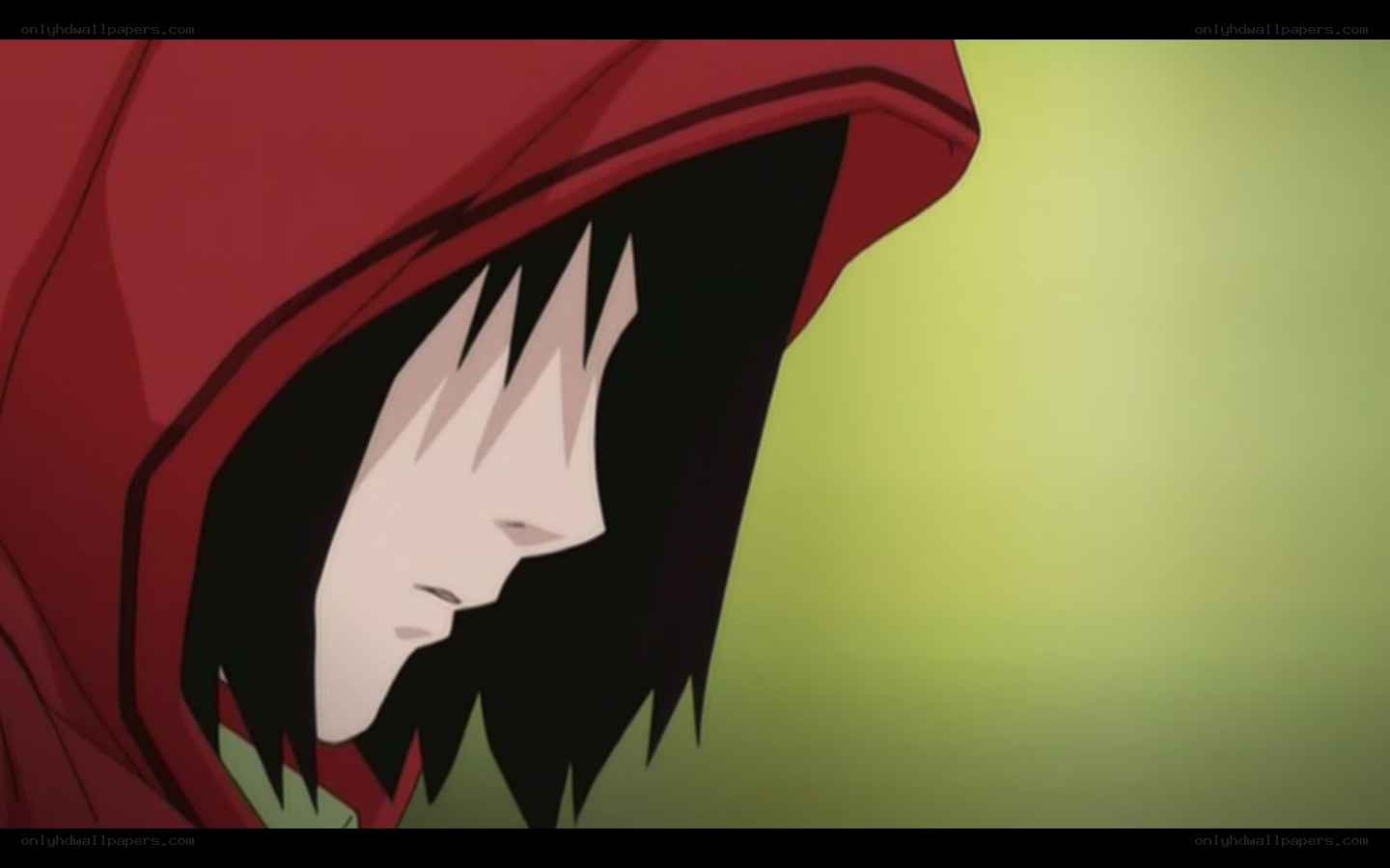 anime character in red hood