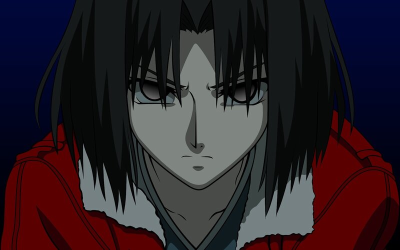 anime character in red jacket