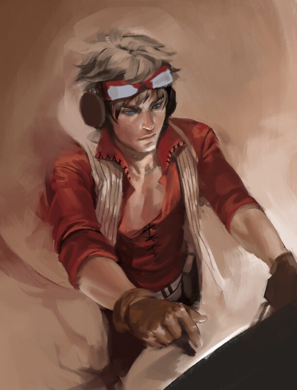 anime character in red jacket
