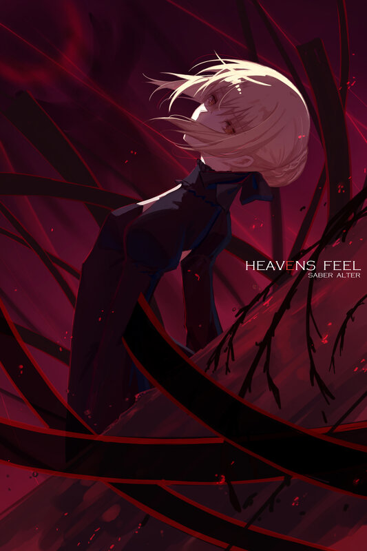 Anime Character in Red Light — Dramatic, Digital Art, Red Light