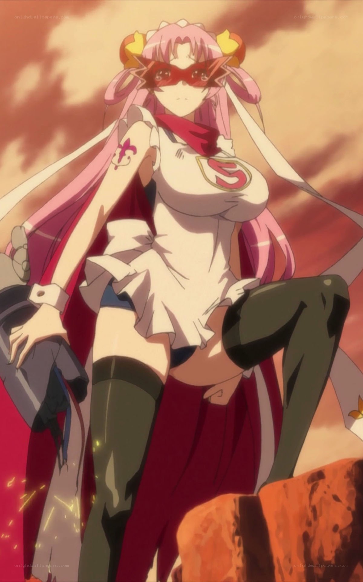 anime character in red mask
