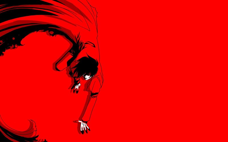 anime character in red motion