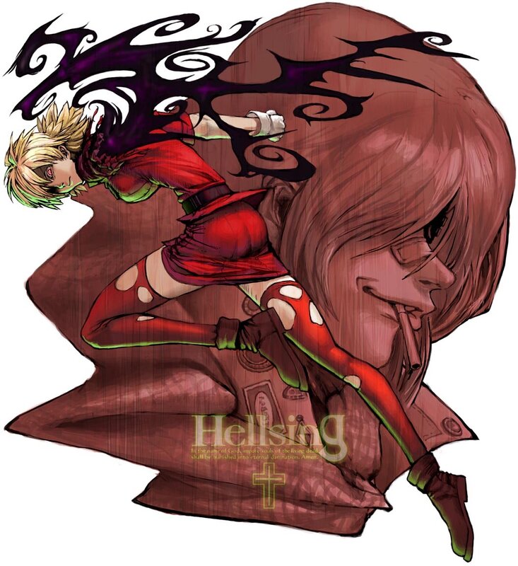 Anime Character in Red Outfit — Dramatic, Manga