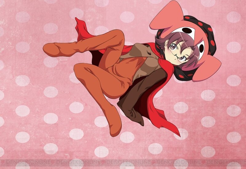 Anime Character in Red Outfit — Pink
