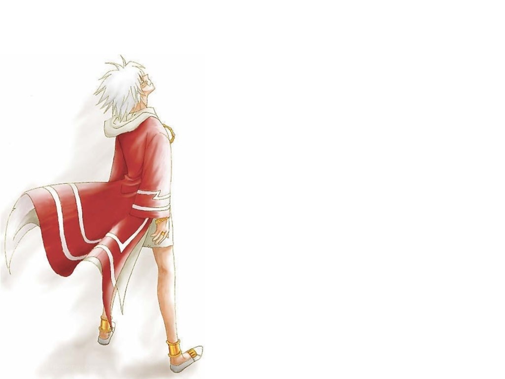 anime character in red robe