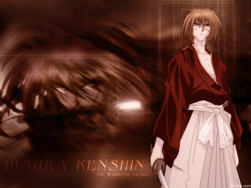 Anime Character in Red Robe — Brown