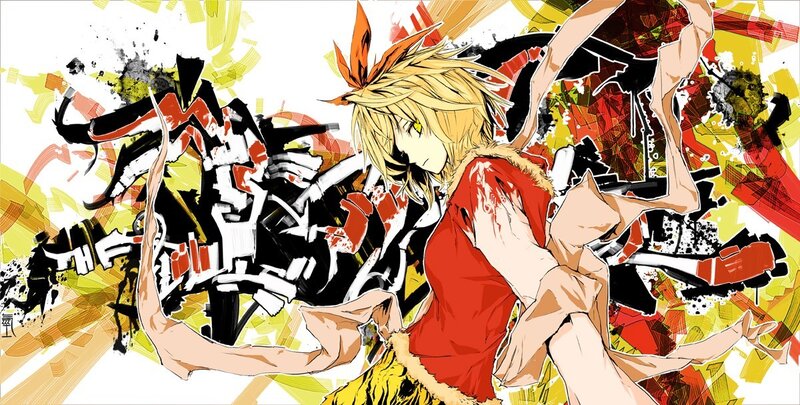anime character in red shirt