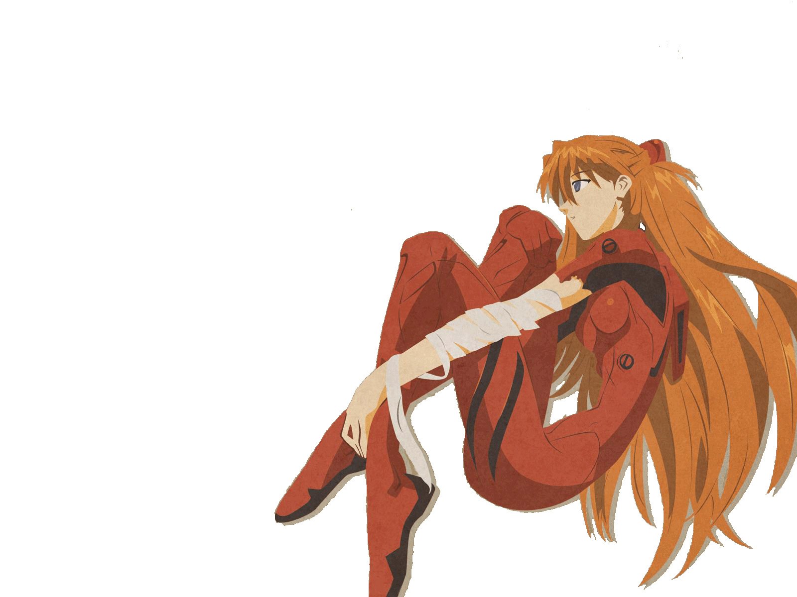 anime character in red suit