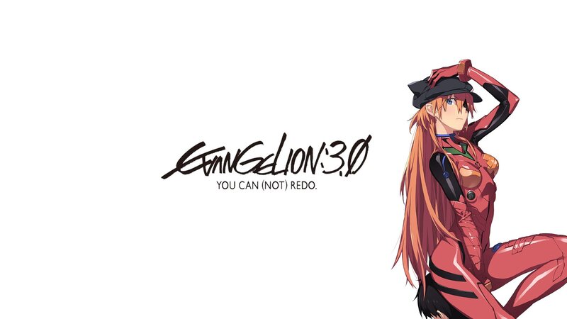 Anime Character in Red Suit — Dramatic, Text