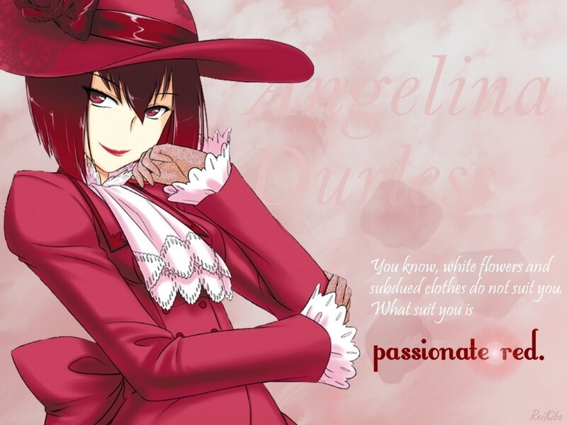 Anime Character in Red Suit — Dramatic